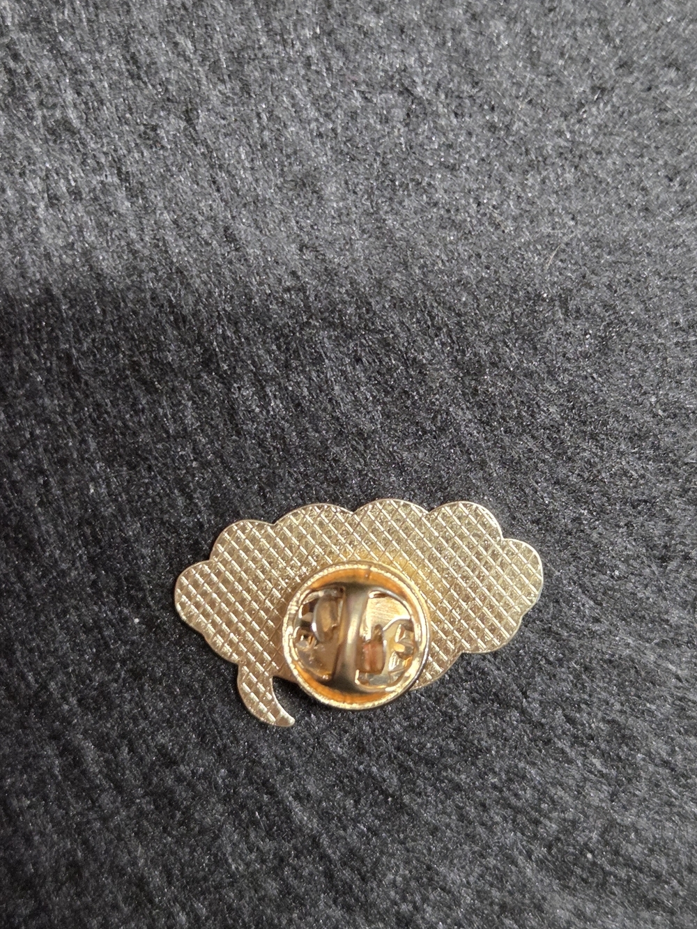**Gold Moon Night Sky Cloud Enamel Pin - Blue & Green** - Picture 2 of 2